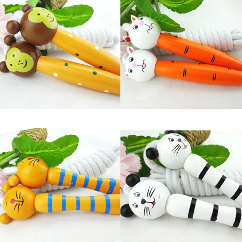 

Уличная игра мультяшная детская скакалка шнур Стандартный фитнес ручка для прыжков 2,1 м мультяшная детская скакалка