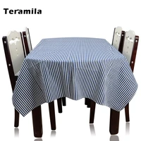 teramila striped tablecloths rectangle round squre dining tea table decoration cloth thick cover for home wedding mantel tapete