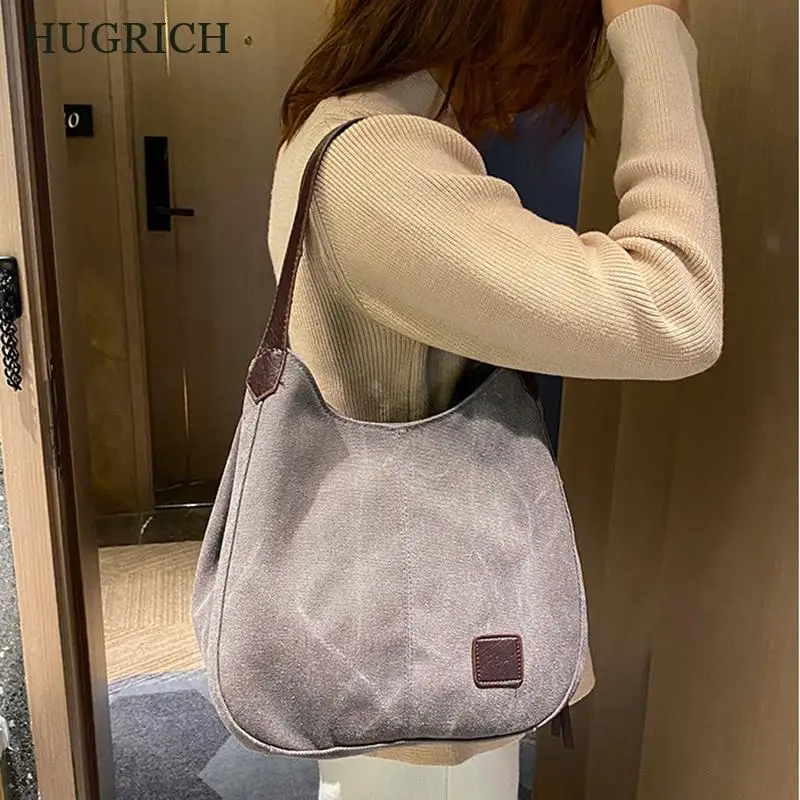

Casual Canvas Shoulder Bag Women 2021 Totes Bags Women Bag Large Capacity High Quality Handbag Fashion Wild Ladies Bags