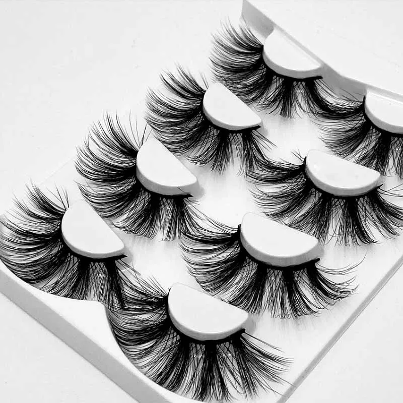 3d 5 пар натуральных накладных ресниц толстый макияж настоящие накладные ресницы