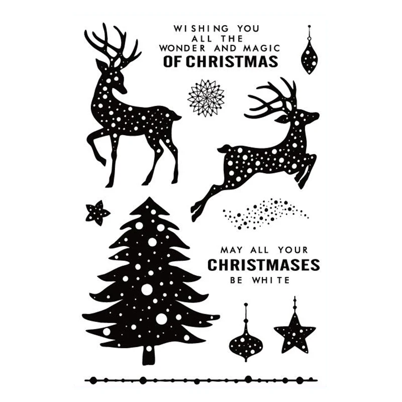 Чудо Магия Рождества прозрачный чистый силикон штамп/печать для DIY