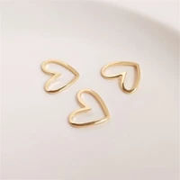 hollow curved heart shaped heart accessories diy first accessories connected accessories earrings hanging ornaments
