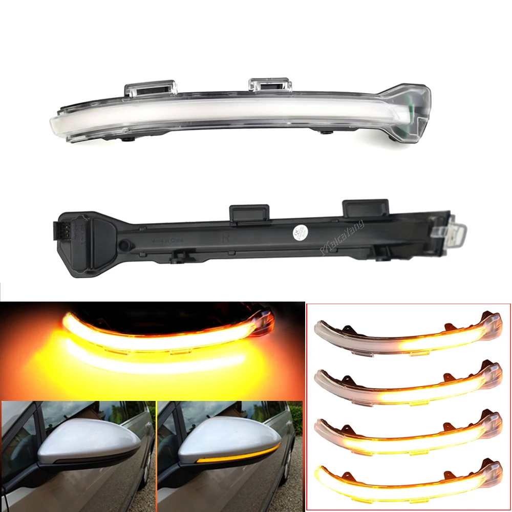 Dynamic Blinker Bright LED Turn Signal Crystal for VW Golf MK7 GTI 7 7.5 R Rline GTD Mirror Light clear 2013 2018 2019 2020 | Автомобили и