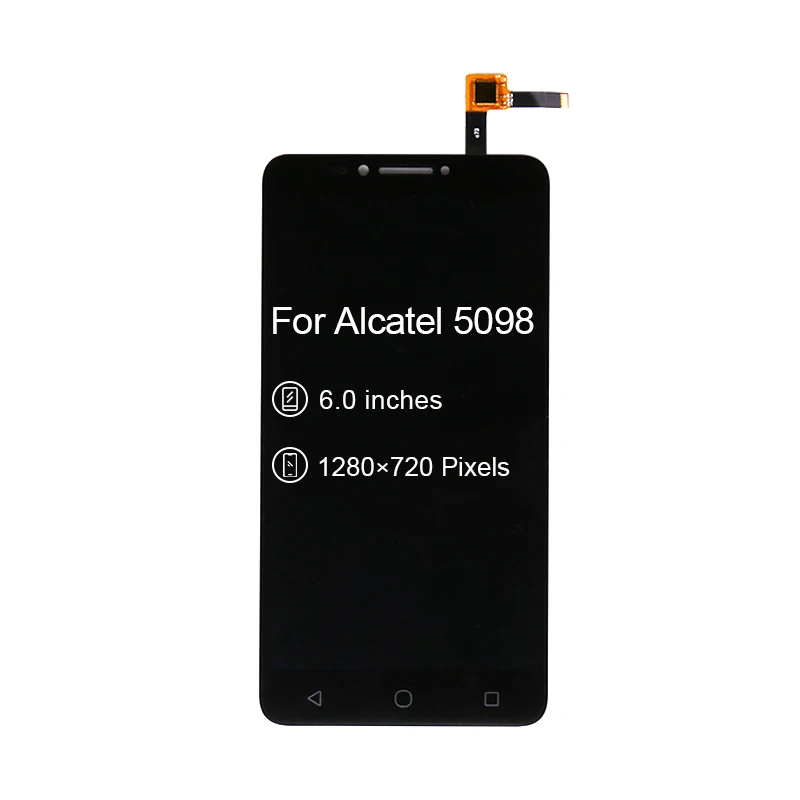 For Alcatel Pixi 4 6.0 4g 5098 LCD Display+Touch 5098O OT5098 Screen Digitizer Assembly Module Black/White Free Shipping | Мобильные