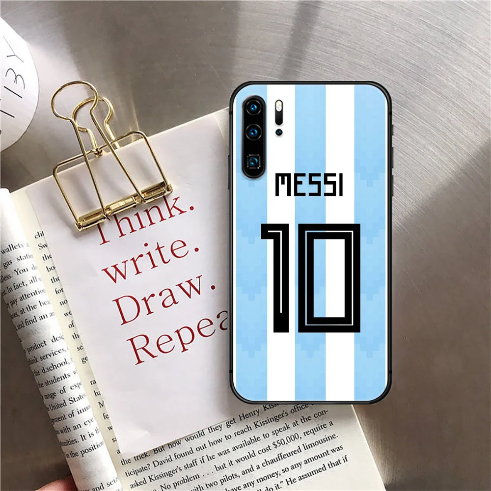 

Messi Football Soccer 10 Phone Case Cover For Huawei Mate P 10 20 30 40 Lite Pro Smart Z 2019 Black Prime Shell Funda