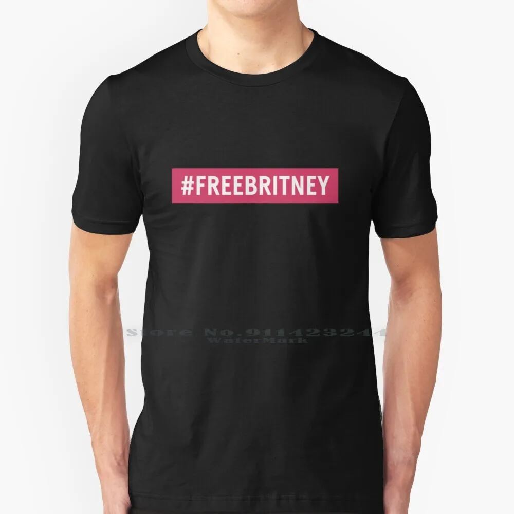 Фото # Freebritney 100% хлопок футболка Freebritney Free Britney Jean Spears Memesrus лучшие забавные мемы футболка с коротким рукавом №1