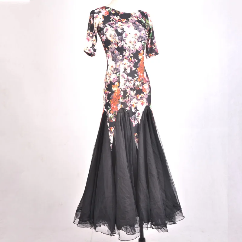 Платье для румбы современные танцевальные костюмы Венский вальс платье Румба