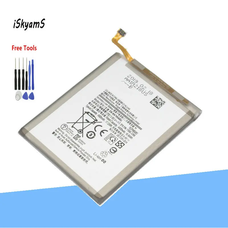 ISkyamS 1x4500 мАч EB-BA705ABU Сменный аккумулятор для Samsung Galaxy A70 A705 SM-A705 Аутентичные батареи
