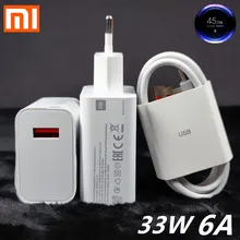 xiaomi POCO X3 pro charger 33W EU fast turbo charge Type C cable For Redmi note 9 pro 10 pro Mi 9 10 K30 K40 poco X3 F3 F2