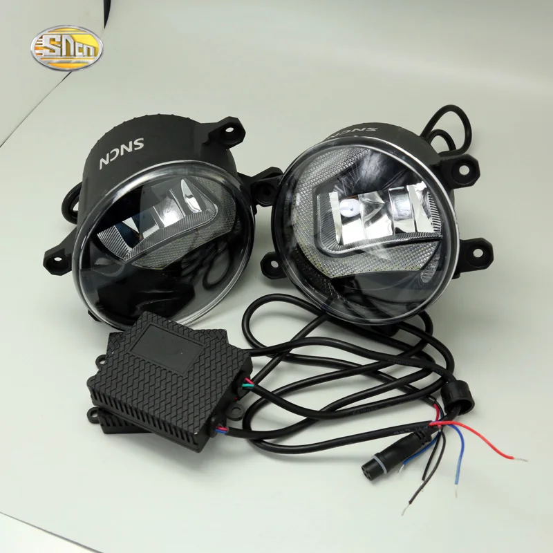 Светодиодная противотуманная фара SNCN для Toyota Fortuner 2013-2017 дневные ходовые огни drl