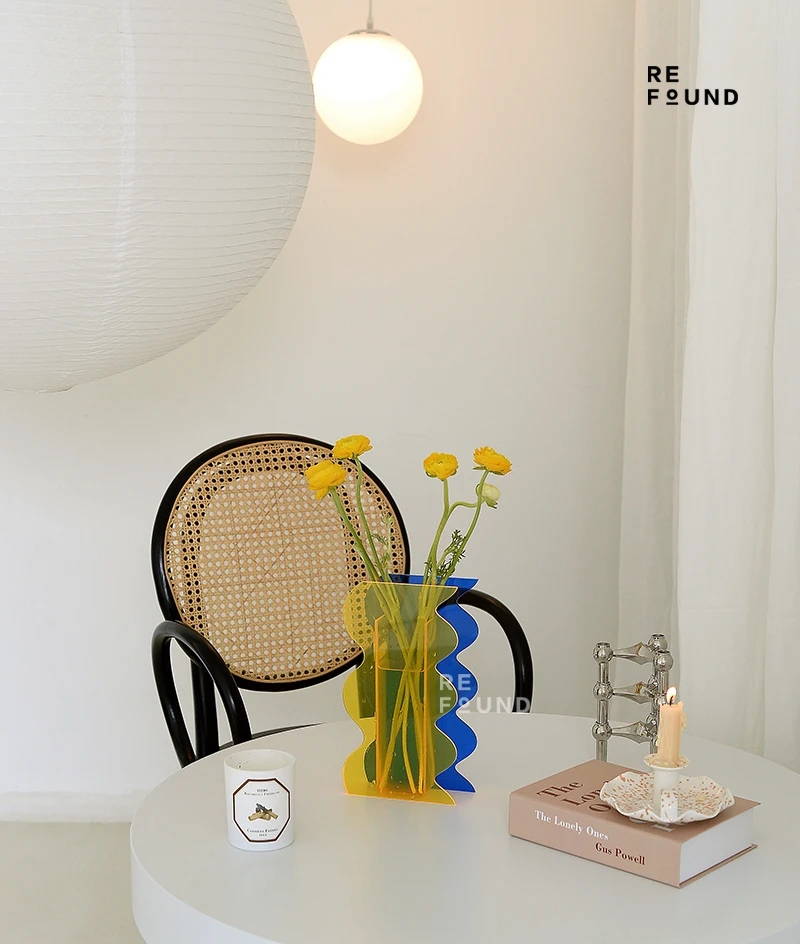 

Mirror Modern Vase Abstract Creative Acrylic Flower Arrangement Flower Pot Nordic Living Room Wohnzimmer Deko Decor ED50HP