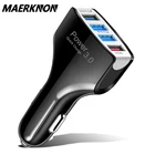 Для iPhone автомобильное зарядное устройство Quick Charge 3,0 4 порта Быстрая зарядка QC3.0 автомобильное зарядное устройство для телефона Samsung S10 автомобильный мобильный телефон зарядные устройства