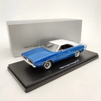 143 for dge charger rt se 1969 blue white resin limited models classic auto toys car collection gift