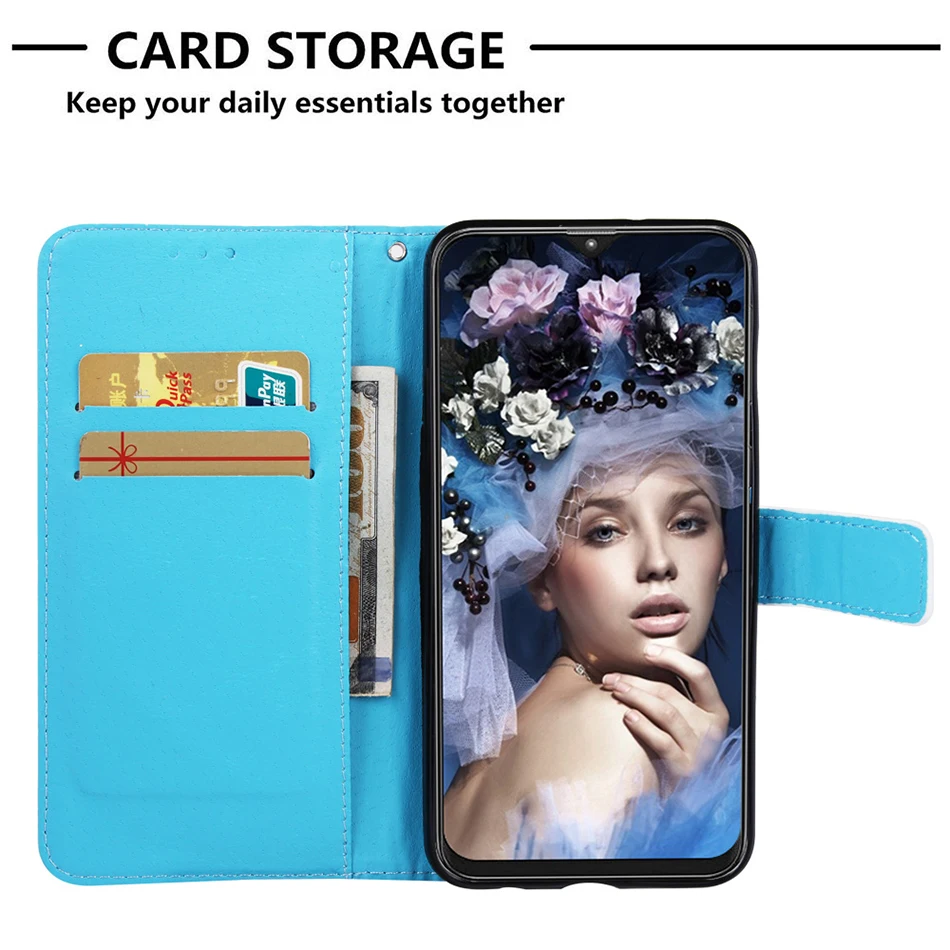 Чехол книжка с рисунком панды для Samsung Galaxy A10S A41 A11 A10 A20 E A30 A40 A50 A70 A21s A217F A10E