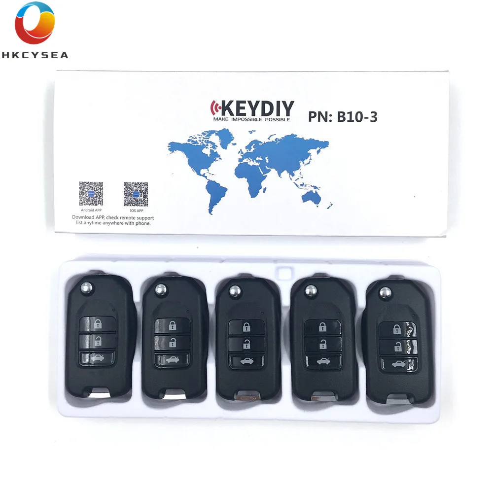 HKCYSEA 5/10/15 шт B10-3 3 кнопки B серии KEYDIY KD дистанционный ключ для KD900 KD200 URG200 KD-X2 мини