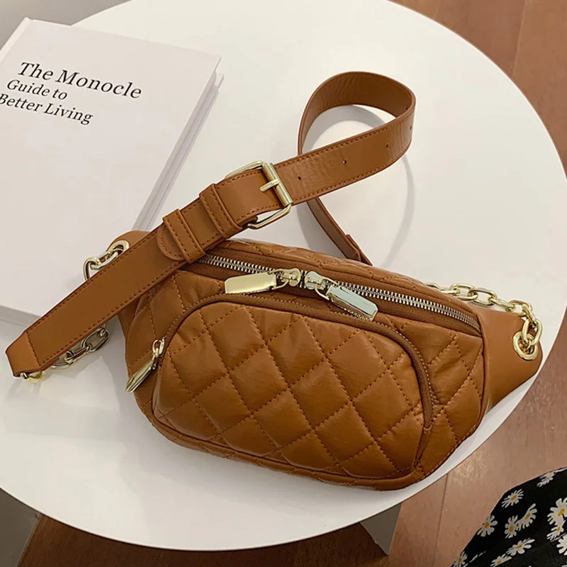 Трендовая Женская поясная сумка модный кожаный кошелек на пояс нагрудная