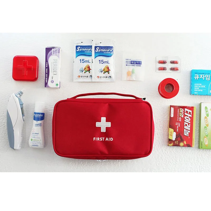 

Portable First Aid Kit For Outdoor Camping Medical Bag Survival Handbag Emergency Kits Travel Set Protective Supplies Storage