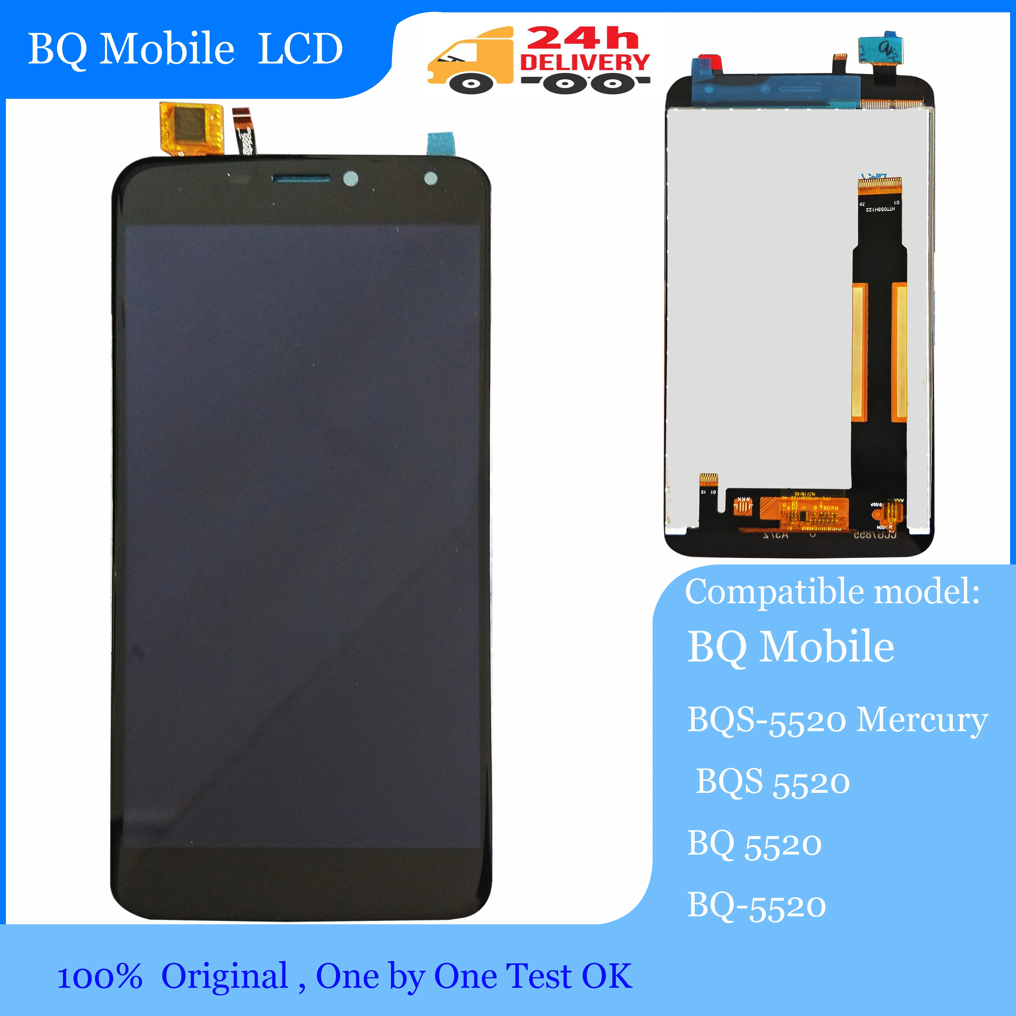 5 дюймов для мобильного BQS 5520 BQ Mercury BQS5520 ЖК дисплей с сенсорным экраном дигитайзер