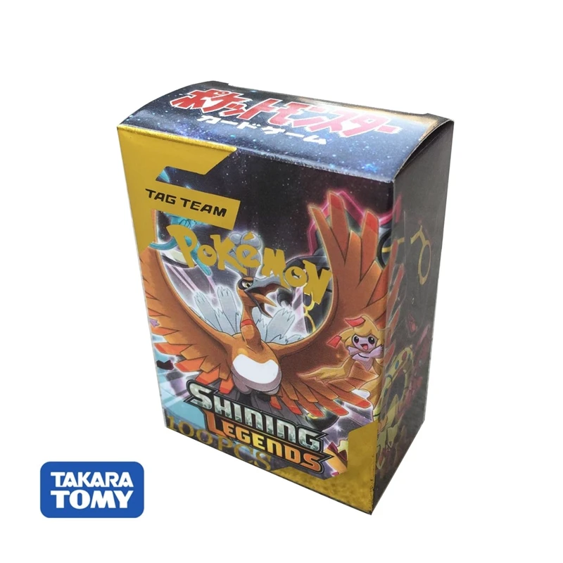100 шт., Карты Покемон, новая версия, Takara Tomy, торговая карточная игра, детские игрушки
