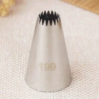 199 small size open star piping nozzle cake decorating tools stainless steel