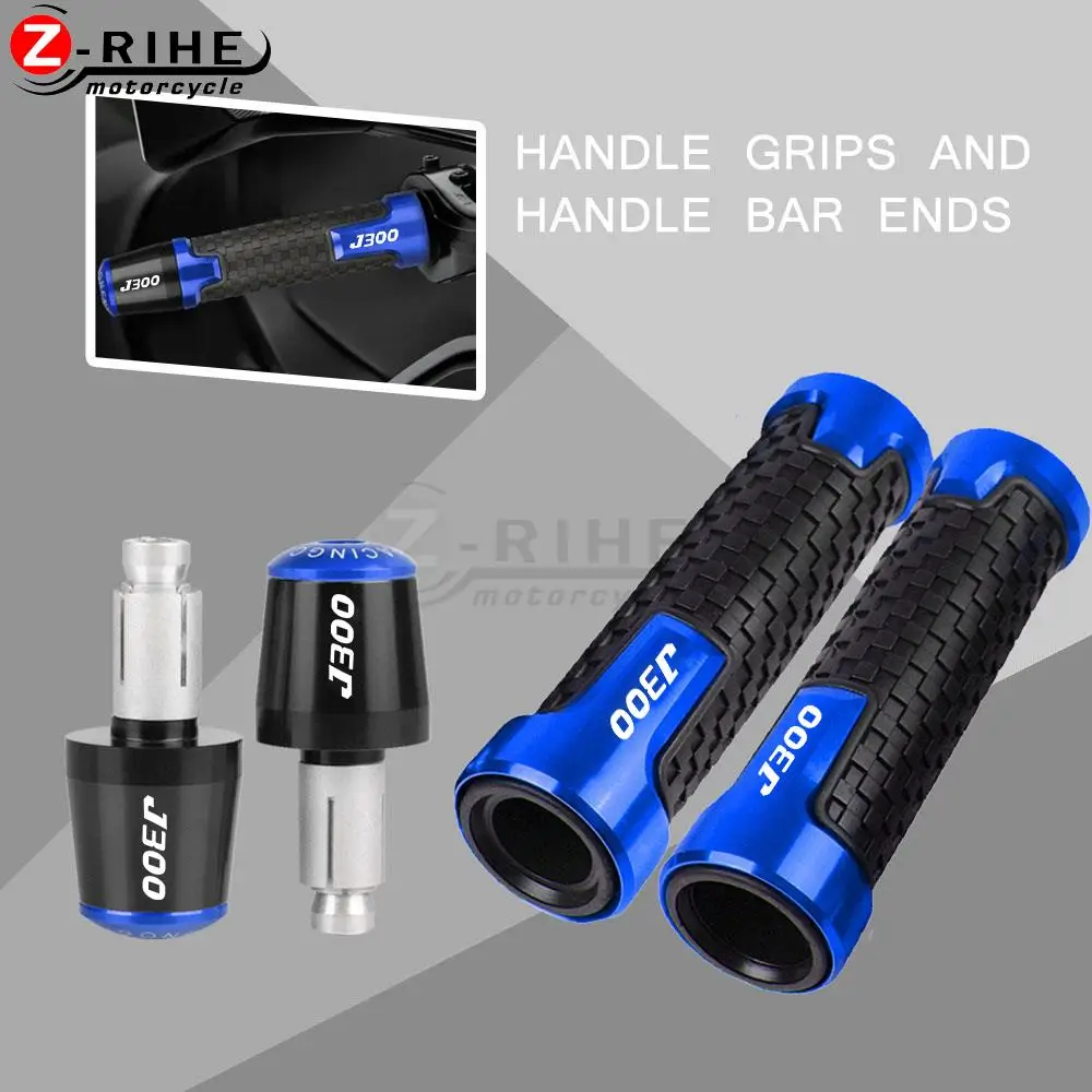 

Motorcycle Accessories 7/8 " 22mm handle grips handlebar Handle Bar End Cap For KAWASAKI J300 J 300 2022 2023 2020 2014 2015 16+