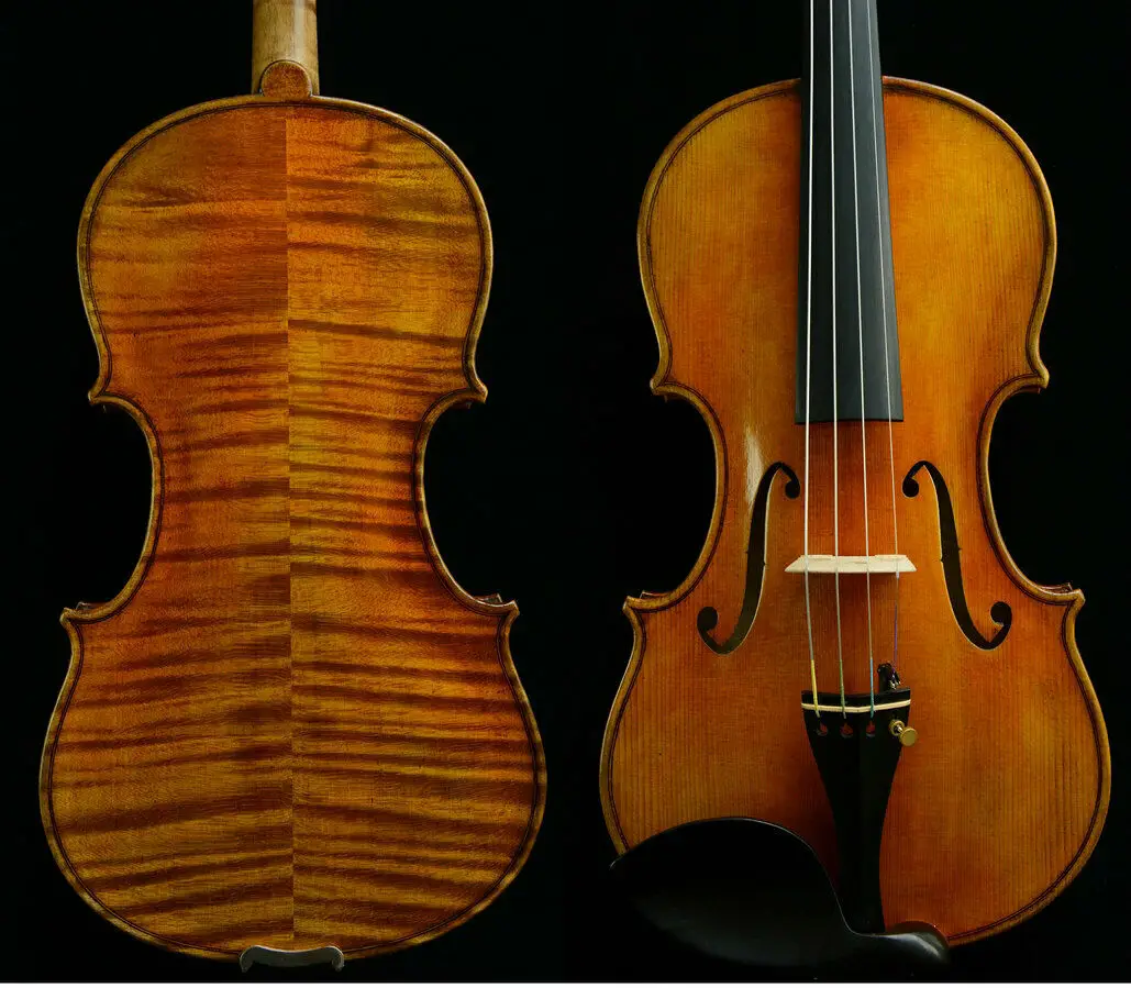 Настоящая фотография мастер скрипки Guarneri дель Gesu 1743 Cannone скрипка великолепный