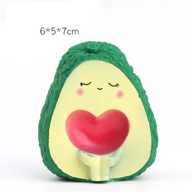 

Cute Avocado Antistress Ball Squeeze BiBi Sound Mini Bath Toy Stress Relief Funny Gift Toy