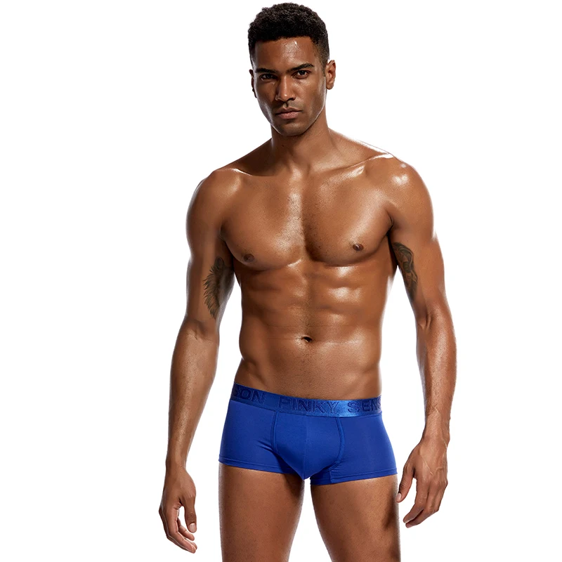 Боксеры мужские из модала и хлопка пикантное нижнее белье дышащие трусы шорты