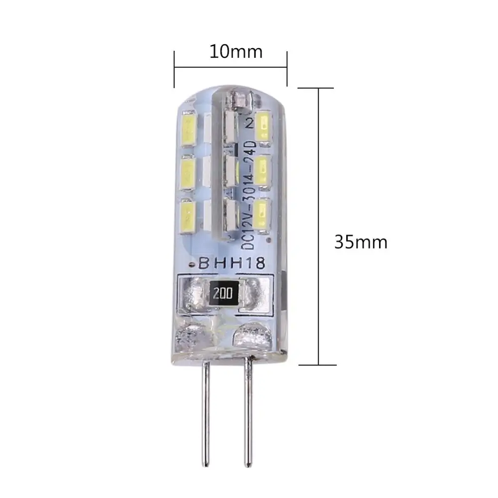 20W G4 галогенная лампа 12V теплый белый 360 луч JC прозрачная галогеновая лампа