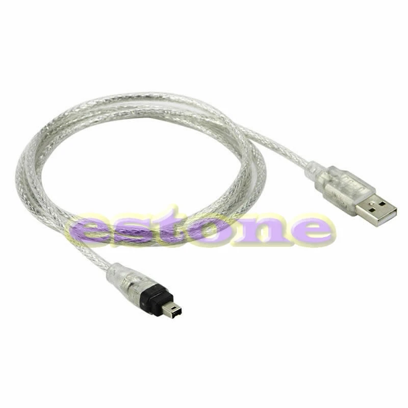 

5ft NEW USB To Firewire iEEE 1394 4 Pin iLink Adapter Cable T21A
