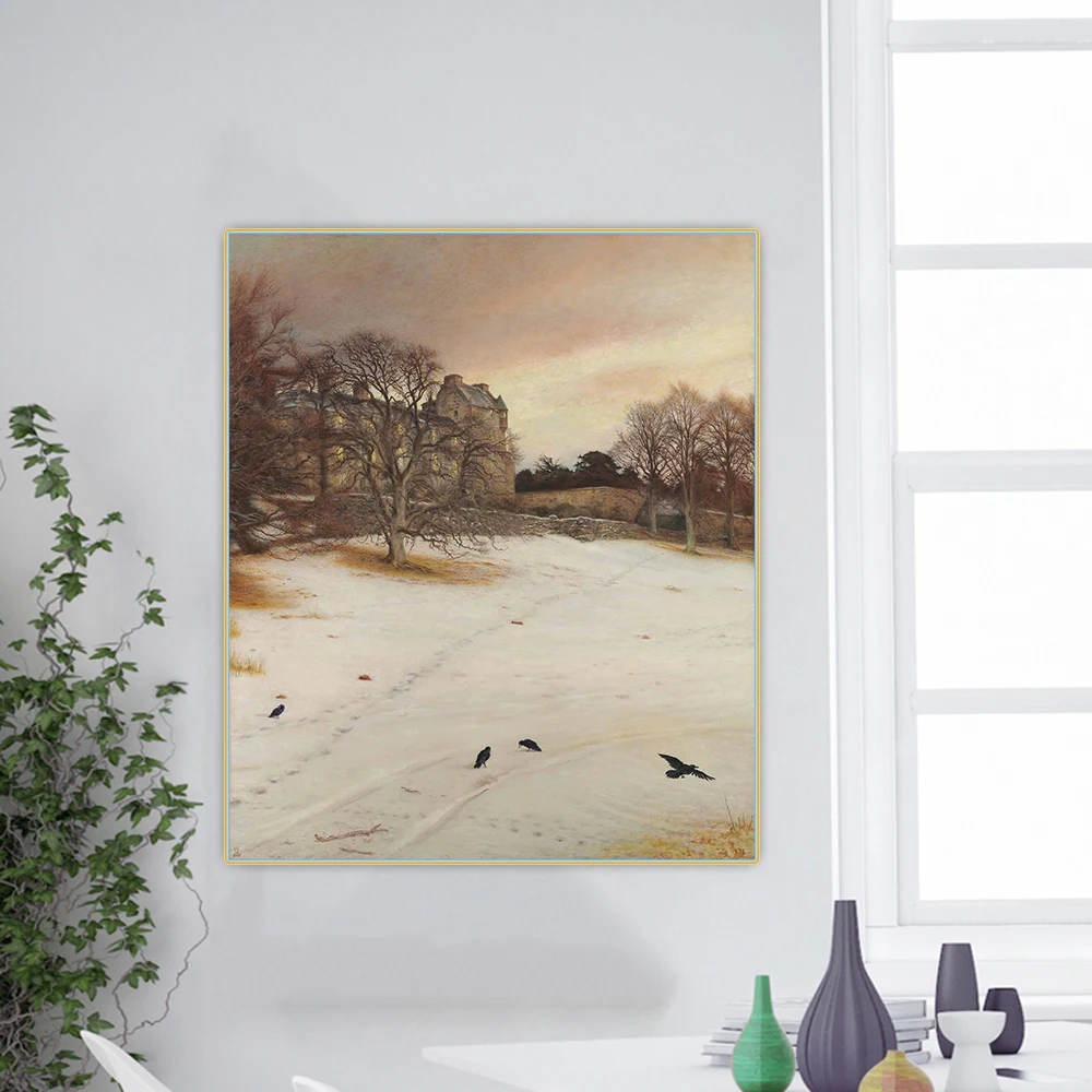 Джон Эверетт миллайз Рождество 》 картина маслом на холсте художественный постер