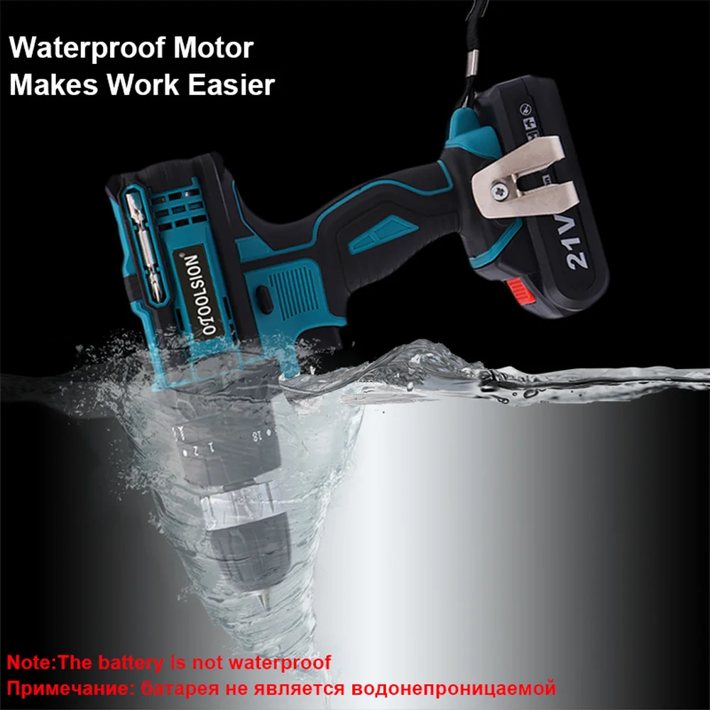 21 в двойная скорость ударная Аккумуляторная дрель шуруповерт маленькая