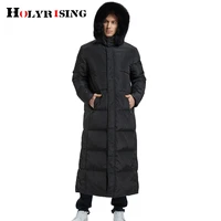 holyrising new x long mens down jacket 90 white duck down coat plus size over the knee russian winter coat down 20c 18999 5