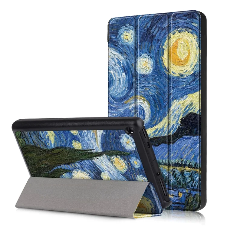 XK Чехол для планшета Amazon Fire 7 9th Gen, ультратонкий легкий защитный чехол-книжка из искусственной кожи - Цвет: XK