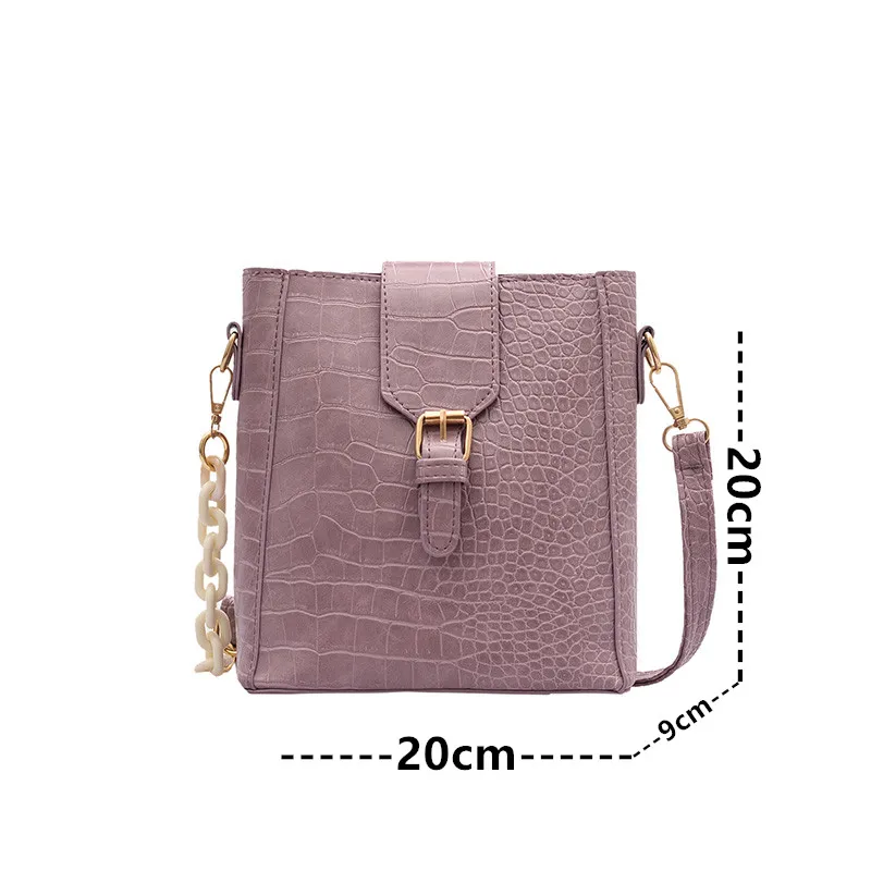 2020 модная женская сумочка с крокодиловым узором кожаные дамские сумочки