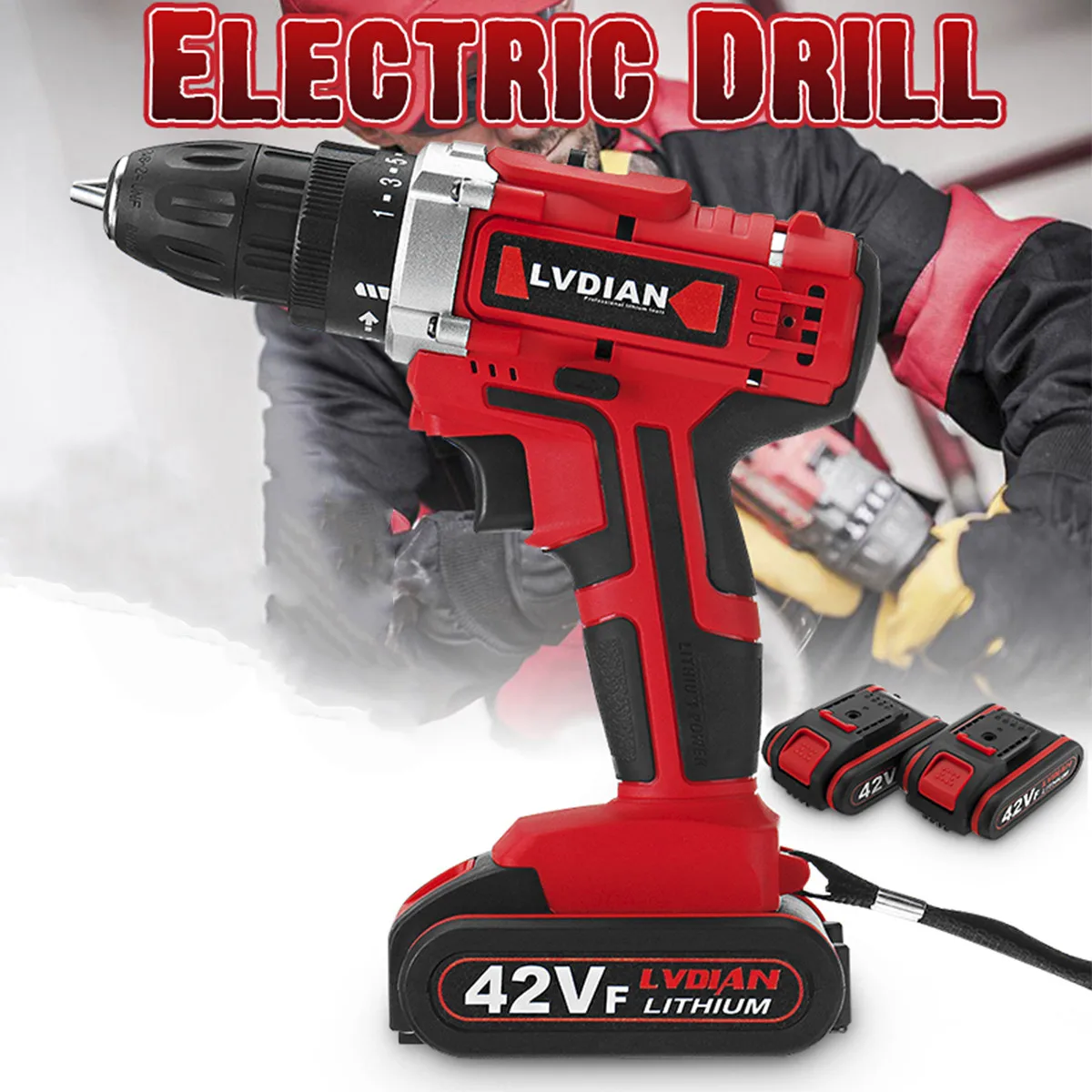 20V Электрическая Дрель аккумуляторная отвертка 110-240V литиевая Батарея светодиодный светильник Мини DIY Беспроводной Мощность драйвер 2-Скорость Мощность инструменты