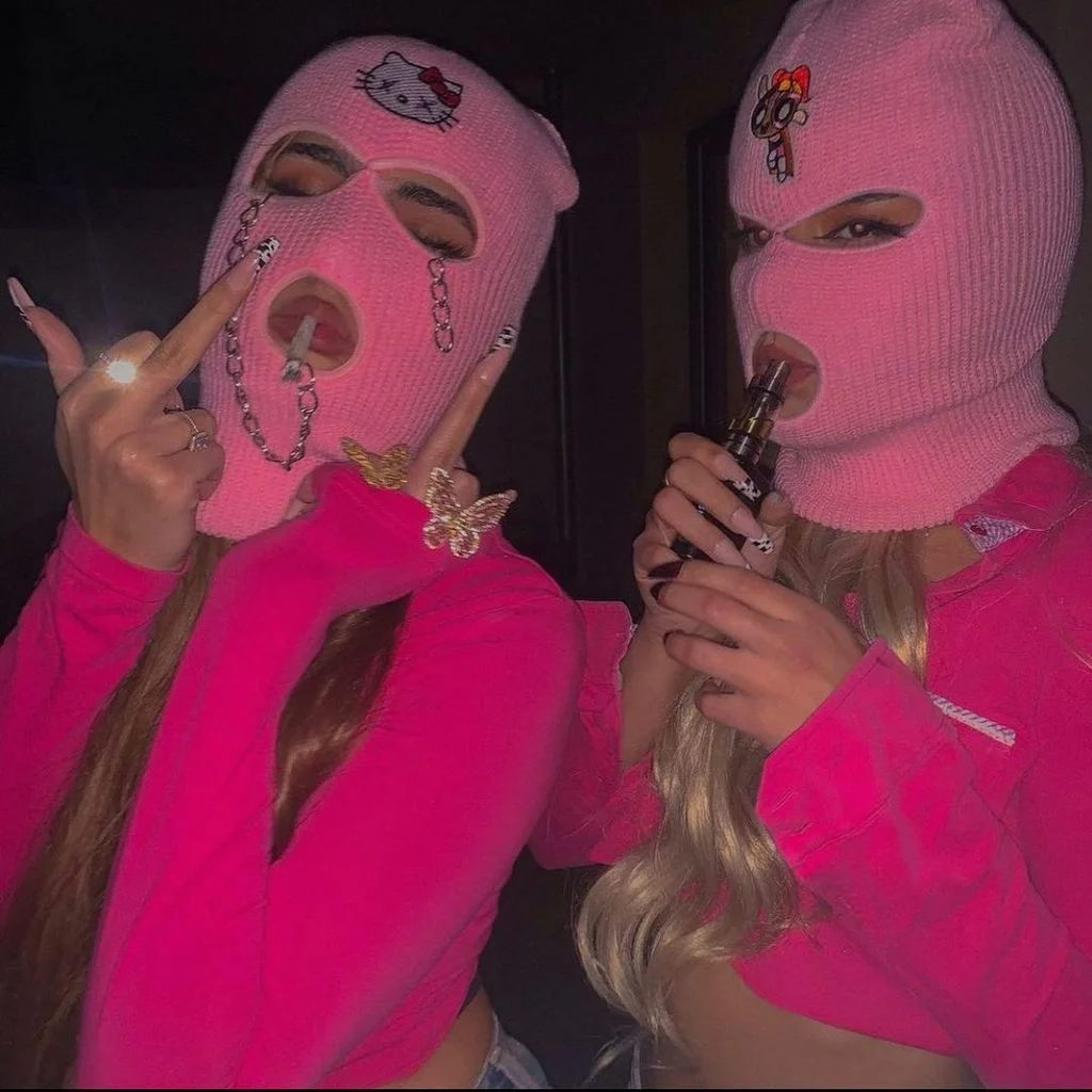 Балаклава маска шляпа Зимняя неоновая зеленая Женская для вечерние НКИ лыж