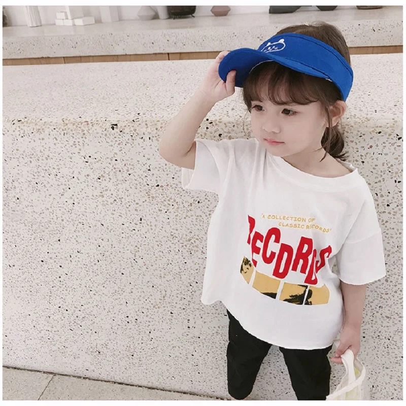 

2020 Girl Summer Cool Short Sleeve Print T-Shirt Kids Baby Children Tee 5237