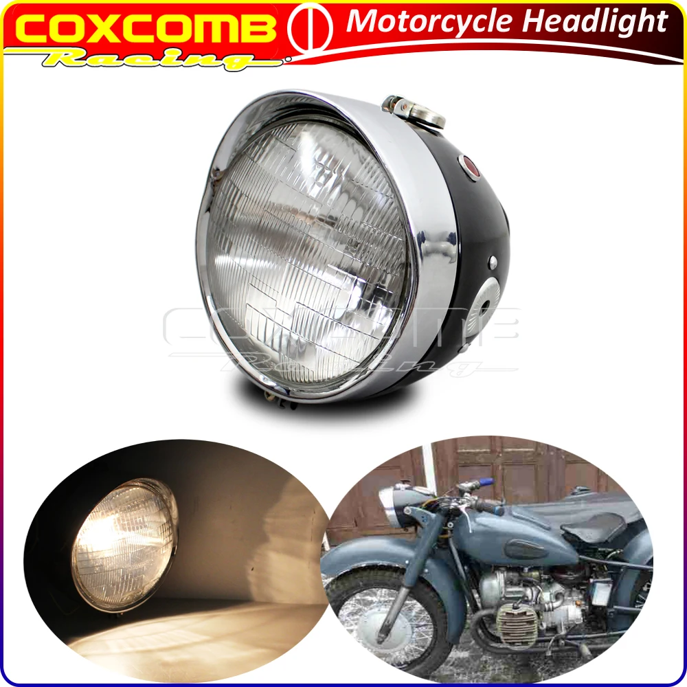

Motorcycle Retro Headlight 7inch Front Running Lamp For Zundapp DB BMW K750 KS750 M72 R12 R75 R51 R61 BW40 Dnepr Ural Sidecar