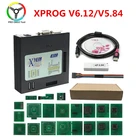 Качественный Xprog V6.12 с USB-ключом, Полные Адаптеры, программатор ЭБУ Xprog-M 5,84, настройка чипа ЭБУ XProg 6,12
