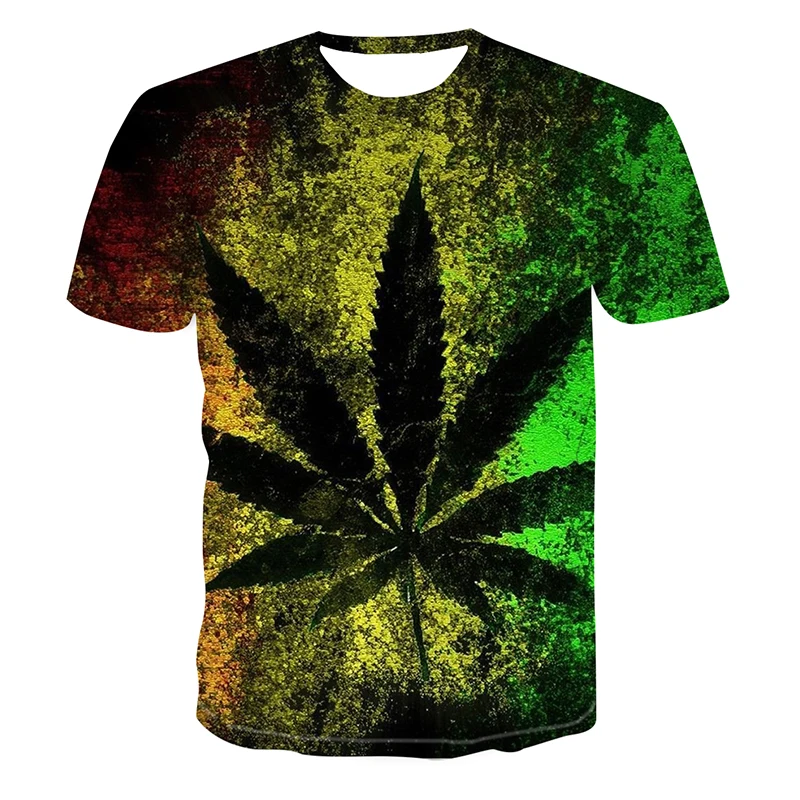 

Summer 3d Shirt Round Neck Casual Short-sleeved Men's T-shirt Strange Fashion Men's Clothing Case Printed Short-sleeved T-shirt