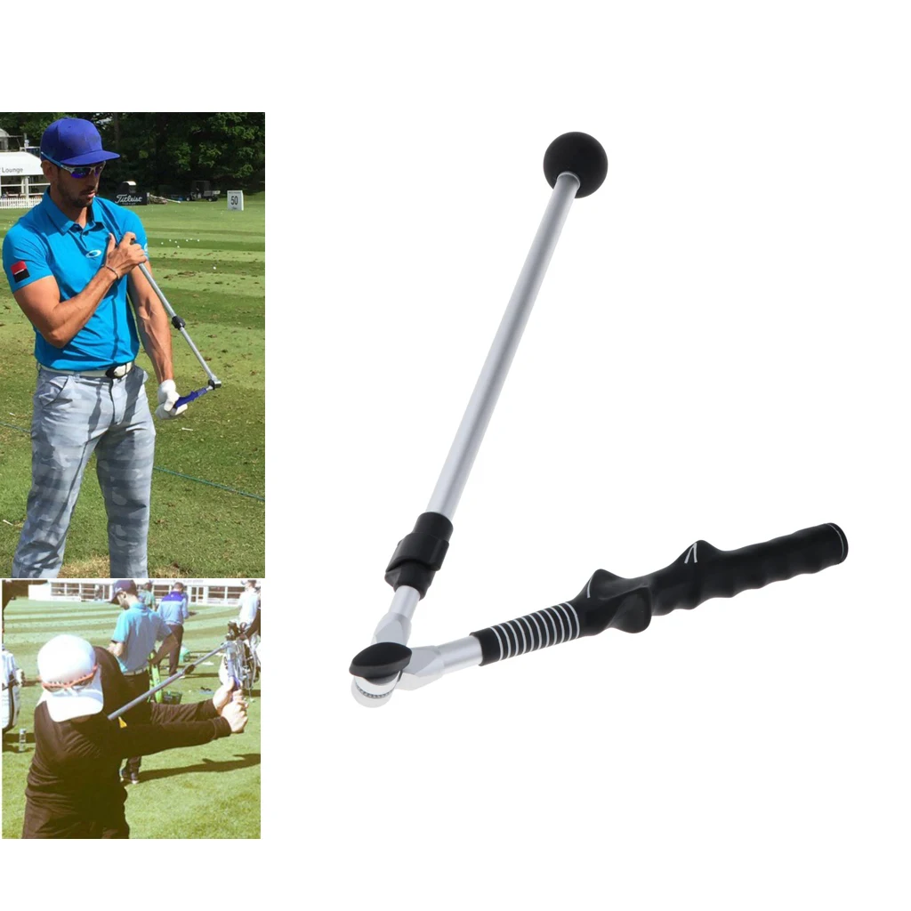 Folding Golf Swing Grip Training Aid Golf Swing Trainer Power Accuracy Practice Indoor Outdoor Golf Beginner Position Correction