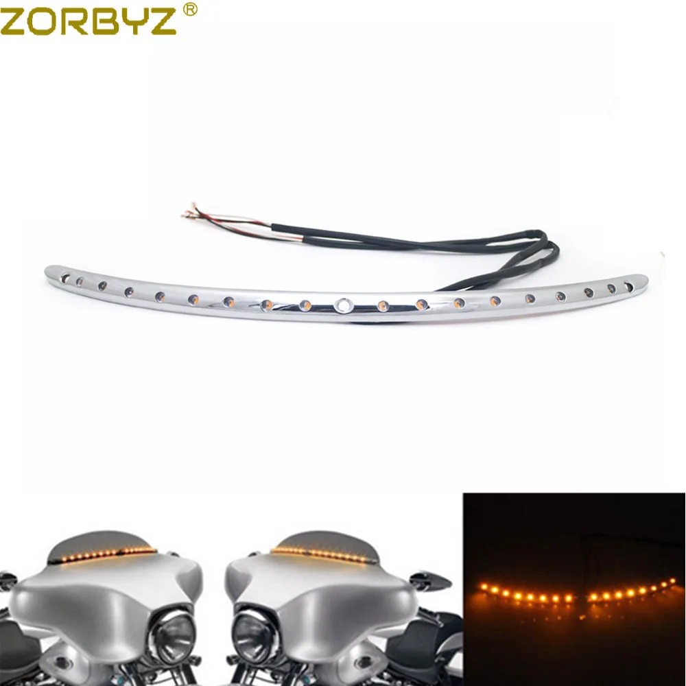 ZORBYZ мотоциклетсветильник хромированный светодиодный поворотник на ветровое
