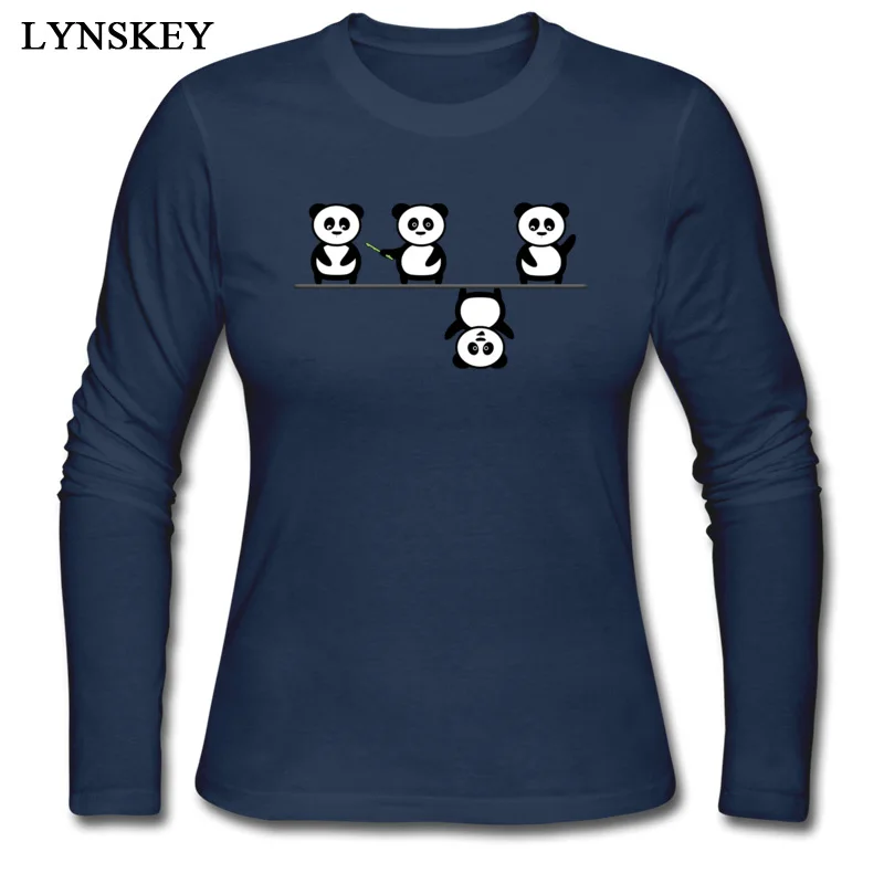 LYNSKEY/топы рубашки новинка длинный рукав другой перспектива для панды хлопковая