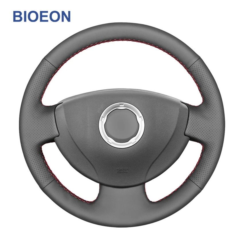 Чехол рулевого колеса автомобиля из искусственной кожи для Renault Logan 1 Sandero Clio 2 Lada