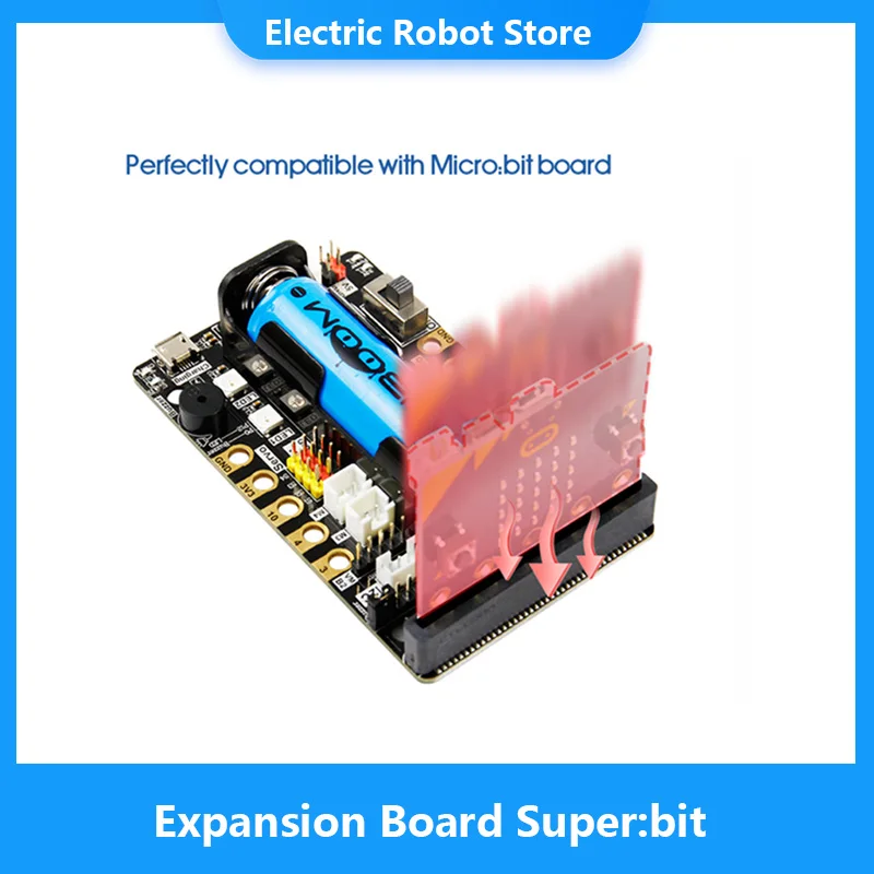 Лучшая плата расширения yamboom Super:bit для BBC Micro:bit V1 и V2 с драйвером двигателя