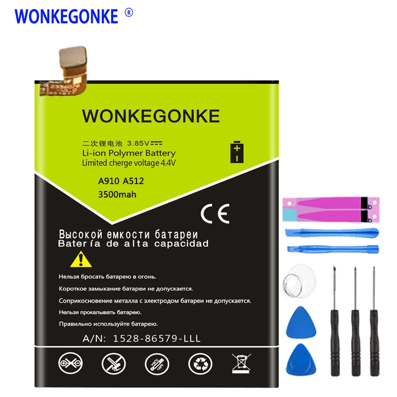 Аккумуляторы WONKEGONKE Li3925T44P8h786035 для ZTE Blade V7 V8 BV0800 A910 A512 Xiaoxian 4 BV0701