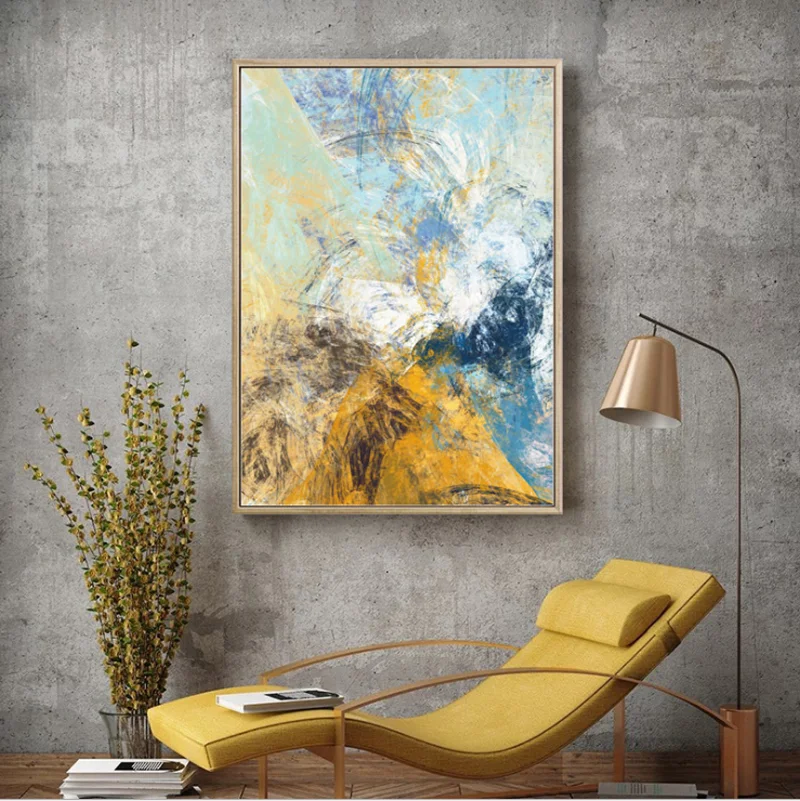 Абстрактная декоративная картина в стиле граффити для гостиной Современная