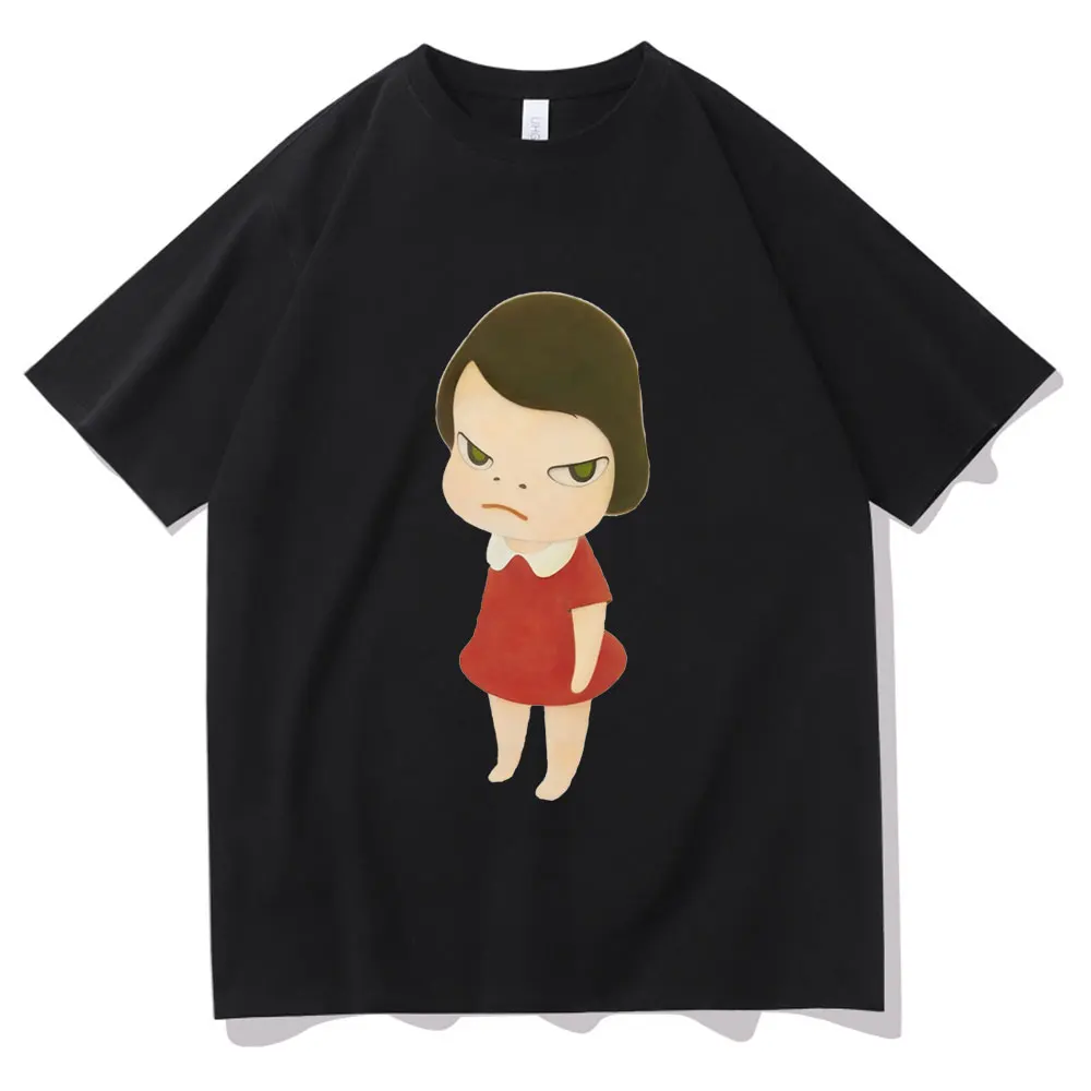 

Yoshitomo Nara I Don't Want To Grow Up Tshirt Kawaii Funny Cute Tshirt Short Sleeves Men Women American Fashion High Street Tees