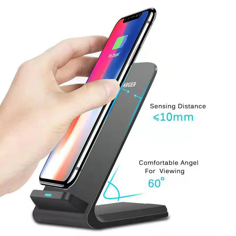 Qi Беспроводная подставка для зарядного устройства для iPhone 11pro max XS 8 XR samsung S9 S10 S8 S10 plus быстрый беспроводной зарядный блок зарядное устройство для телефона